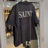 Saint Michael X Death Note Collaboration Washed Vintage Cotton Tee Unisex Short Sleeve T-Shirt