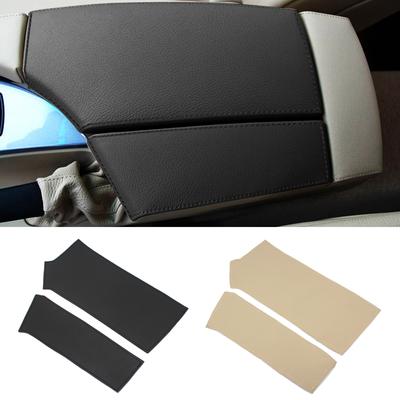 Para BMW Serie 5 E60 2004 2005 2006 2007 2008 2009 2010 Reposabrazos de Control Central Almohadilla Cuero de Microfibra Protección Embellecedor