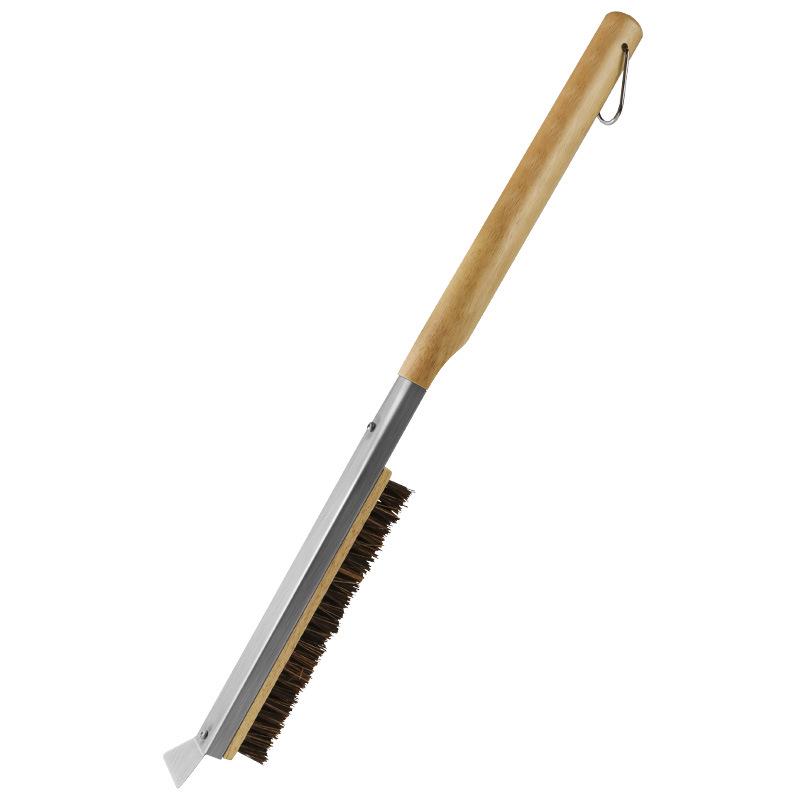 BBQ Grill & Pizza Oven Cleaning Brush with Replaceable Head for Outdoor & Kitchen Use