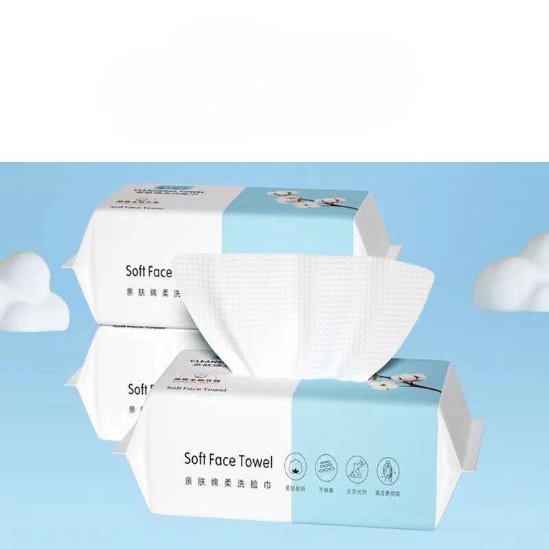 Extra Thick Disposable Facial Towels - Gentle and Absorbent Cotton Makeup Remover Wipes