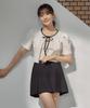 Bum Summer Pleated Mini Skirt Pants_Black