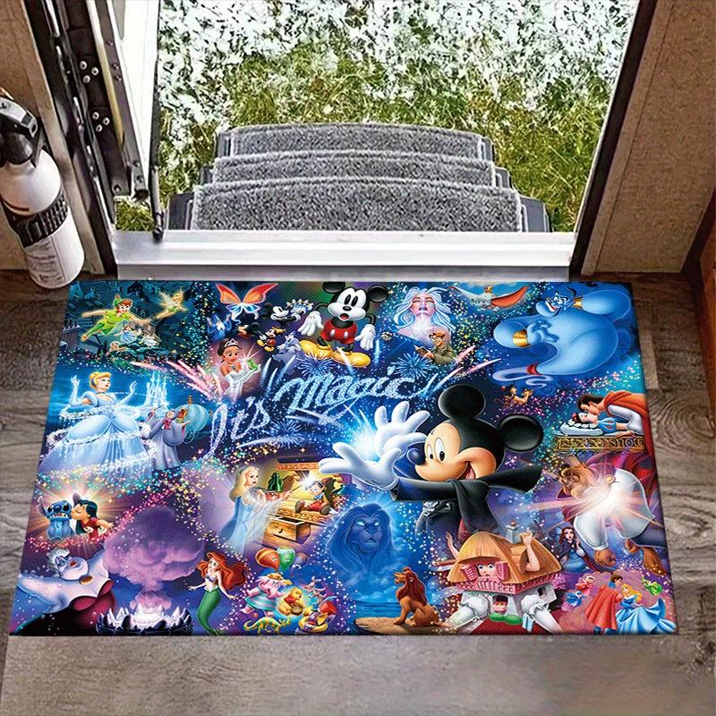 

1pc Magic Mickey Rug Anti Slip, Non Shedding, Bedroom & Laundry Handcrafted Home Decor, Ideal for Living, Adds Vibrancy To Any Room Christmas Decor Xm 60cm by 90cm