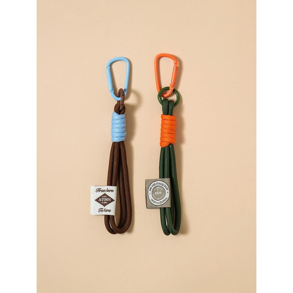

Daiso Hello Autumn Label Point Straps Pack Of 2 Green Brown