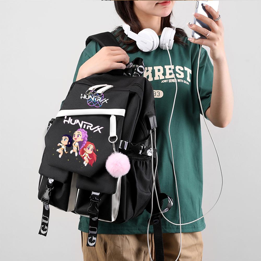Anime K-Pop Demon Hunters Printed Large Capacity Backpack for Teenger Student Girl Boy Schoolbag Bookbag Women Waterproof Travel Bag Gift