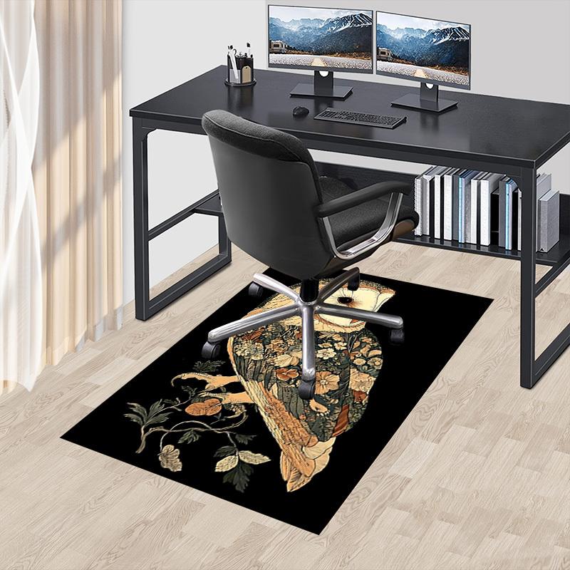 1pc owl floral Carpet Anti Slip Polyester Floor Mat for office.Bedroom