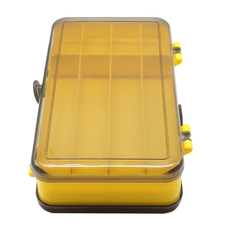 13 Grid Double Sided Fishing Tackle Box Placing Baits Plastic Tackle Box Waterproof Portable Lure Storage Container