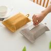 Elegant Fabric Tissue Box Cover with Hanging Rope Wall Mounted Napkin Dispenser Paper Towel Holder for Home and Office