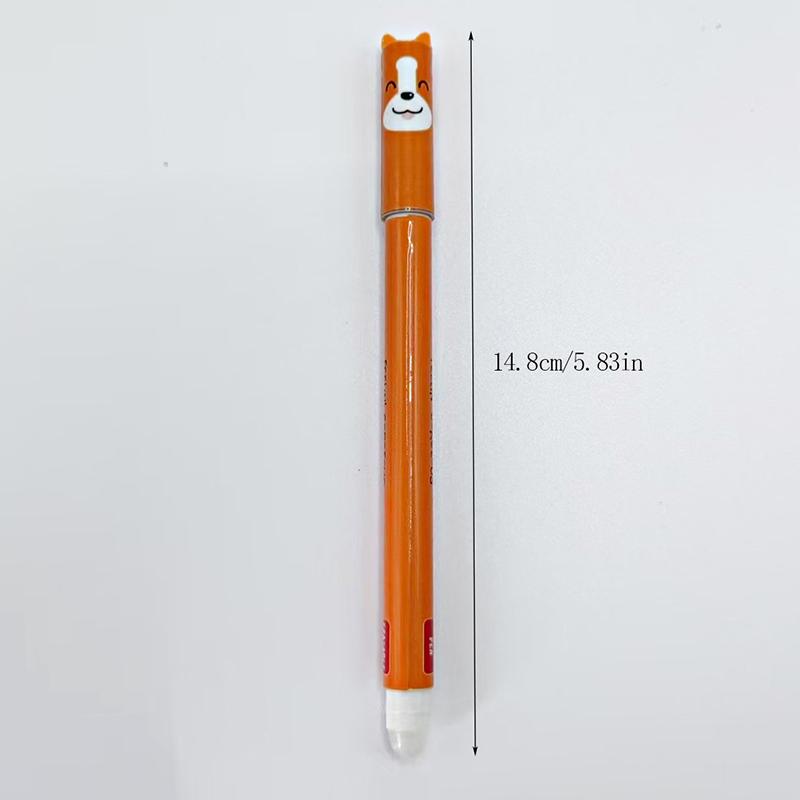 1Pcs Animal Pattern Erasable Gel Pen Cartoon Kids Writing Gel Pens Neutral Pen For Home School Work Students Stationery