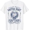Motor Boat Captain Funny Pontoon Boating Motor Boatin Lake T-Shirt Unisex T-Shirt