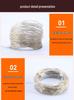 LED Solar Copper Wire String Lights - Colorful, Flashing, Waterproof Outdoor Lights for Courtyard/Balcony, Starry Sky Atmosphere