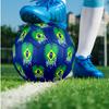 Brazil National Football Team Theme Soccer Ball Size 5 Soccer Ball Soft Touch Professional Training Football for Outdoor Sports