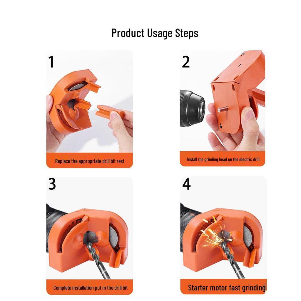 Multifunctional Electric Drill & Grinder Sharpener - Portable Twist & Impact Drill Bit Tool