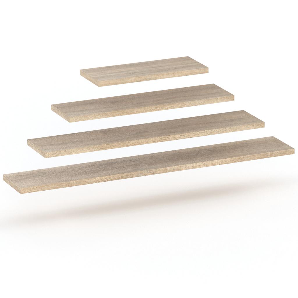 SONOMA OAK HANGING BOOK SHELF 100 CM