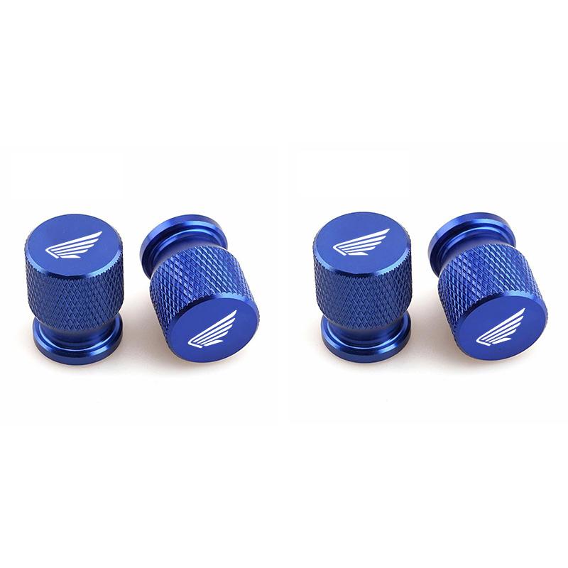 4PCS Alloy Car Wheel Tire Valve Caps Stem Dust Covers For Honda CB400 CB650F CBF CBR250RR ADV 350 CBR600RR CB400 CRF SH300 NC750