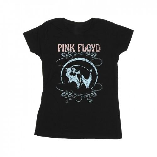 Pink Floyd Womens/Ladies Pig Swirls Cotton T-Shirt