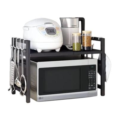 AKEMI LIVING Microwave Range Telescoping Toaster Kitchen Range Adjustable Shelf Includes Electrical and Utensil Storage Space Saving Rack, Rack, Rack,