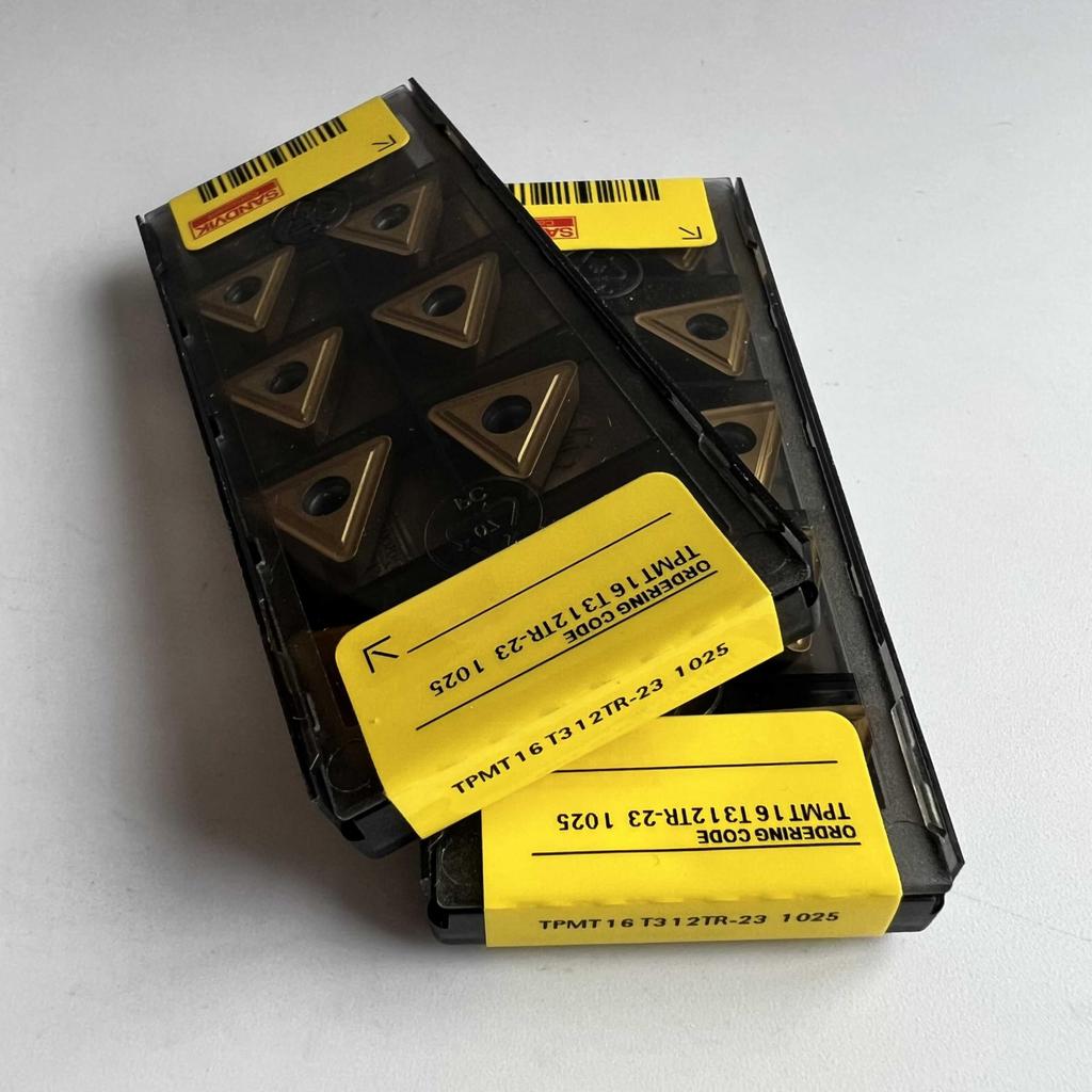Original Sandvik / TPMT16T312TR-23 1025  / CNC Lathe Carbide Blade 10 Pcs
