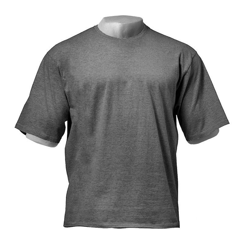 

Plus Size Men s Breathable Bodybuilding Short Sleeve T-Shirt L темно-сірий