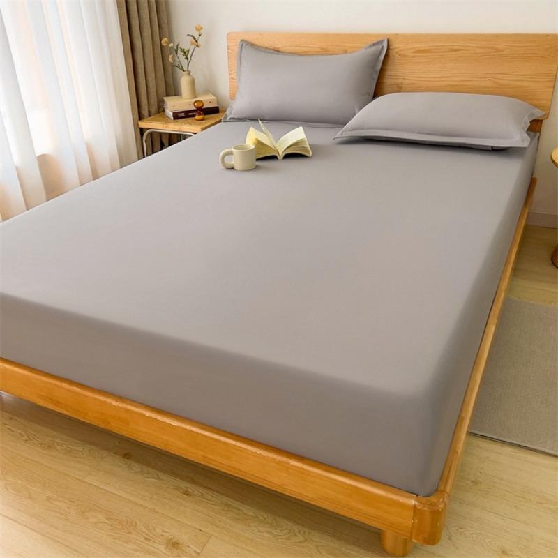 

waterproof mattress single piece waterproof and skin-friendly mattress breathable urine-proof mattress solid color all-inclusive protective cover pillowcase/piece pillowcase is not waterproof