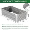 2pcs Tall 8x3x1.5ft Galvanized Raised Garden Bed Outdoor Steel Garden Bed for Vegetables Above Ground Garden Box for Flowers Me