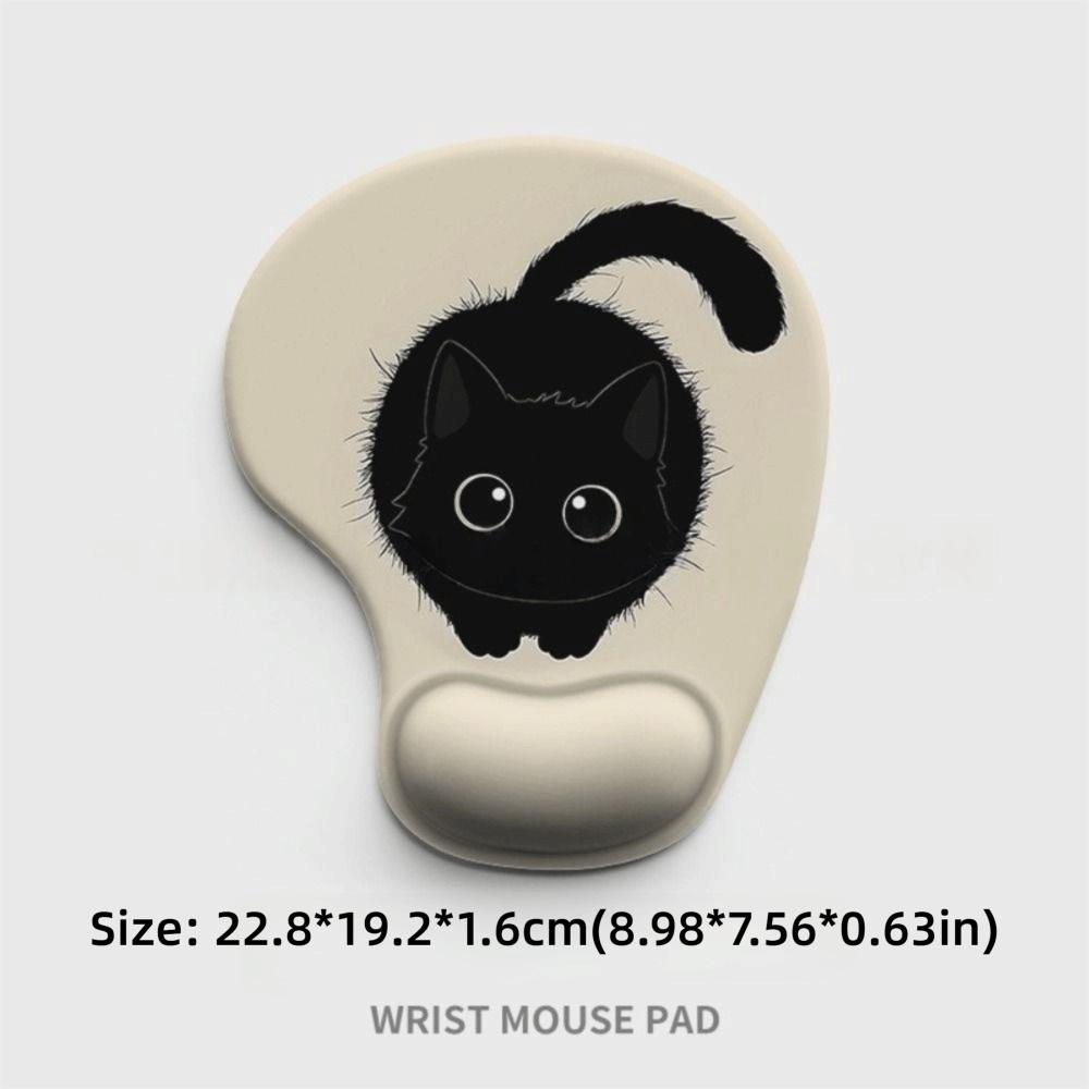 Silicone Comfortable Wrist Rest Soft Desktop Wrist Support Cartoon Animal Mouse Pad  Computer