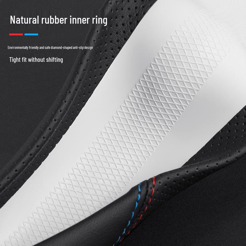 Ultra-Thin Non-Slip Genuine Leather Steering Wheel Covers for Geely Galaxy L7/L6/E8