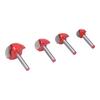 4Pcs Bowl Router Bit Ball Bearing Dish Carving CNC Milling Cutter Arc Digging Trimming Tool