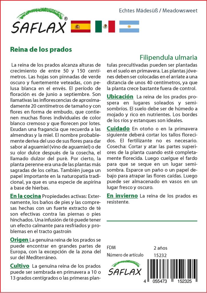 SAFLAX Garden In the Bag - Meadowsweet - 500 Seeds - With Substrate In a Fitting Stand Up Bag - Filipendula Ulmaria