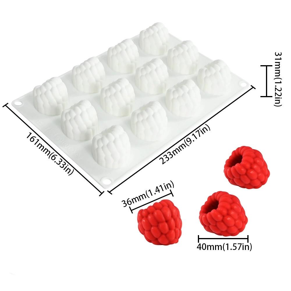 Mango Raspberry Silicone Molds for Baking Mousse 3D Fruit Lemon Strawberry Chocolate Cake Decoration Mold Kitchen Tools