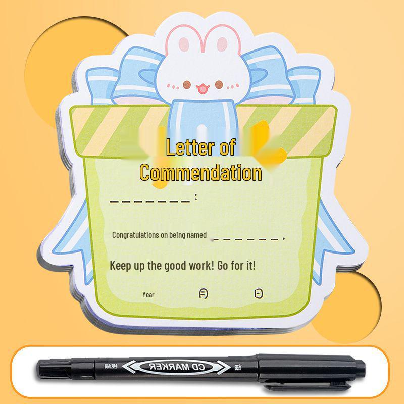 You're Awesome! Cartoon Commendation Certificate for Students, Parents, and Teachers