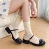 Color Thin Socks Breathable Mesh Socks Japanese Style Lolita Socks
