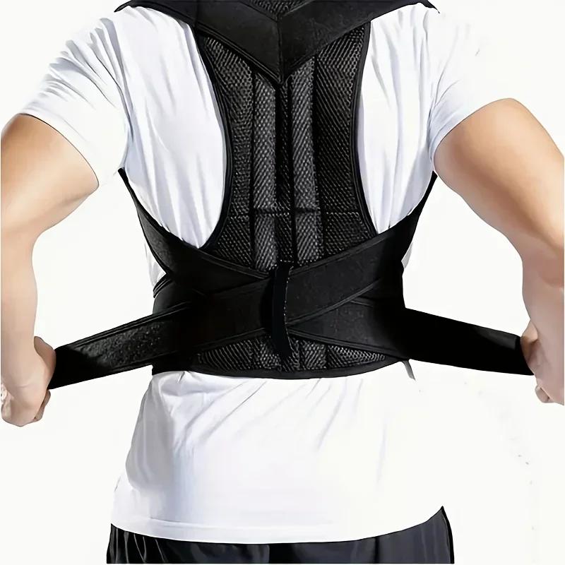 Back Brace Posture Corrector Belt for Women & Men Lumbar Support Adjustable Shoulder Posture Support for Improve Scoliosis Amagi