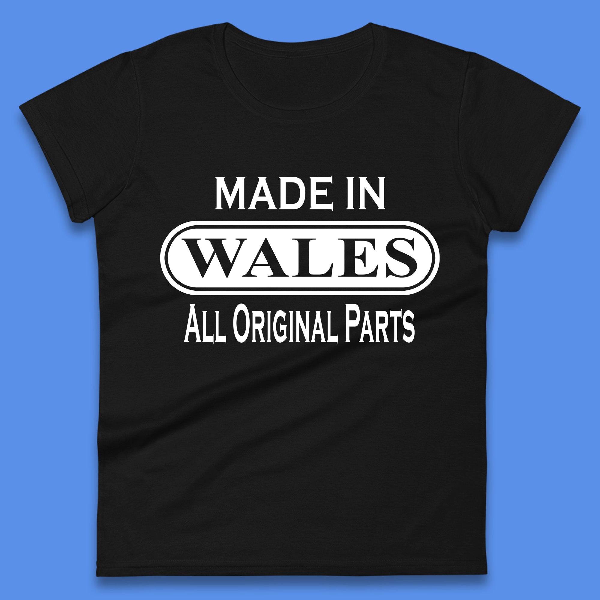 Made In Wales All Original Parts Vintage Retro Birthday Country In United Kingdom UK Constituent Country Gift Womens Tee T Shirt Mens Tops Unisex Top S