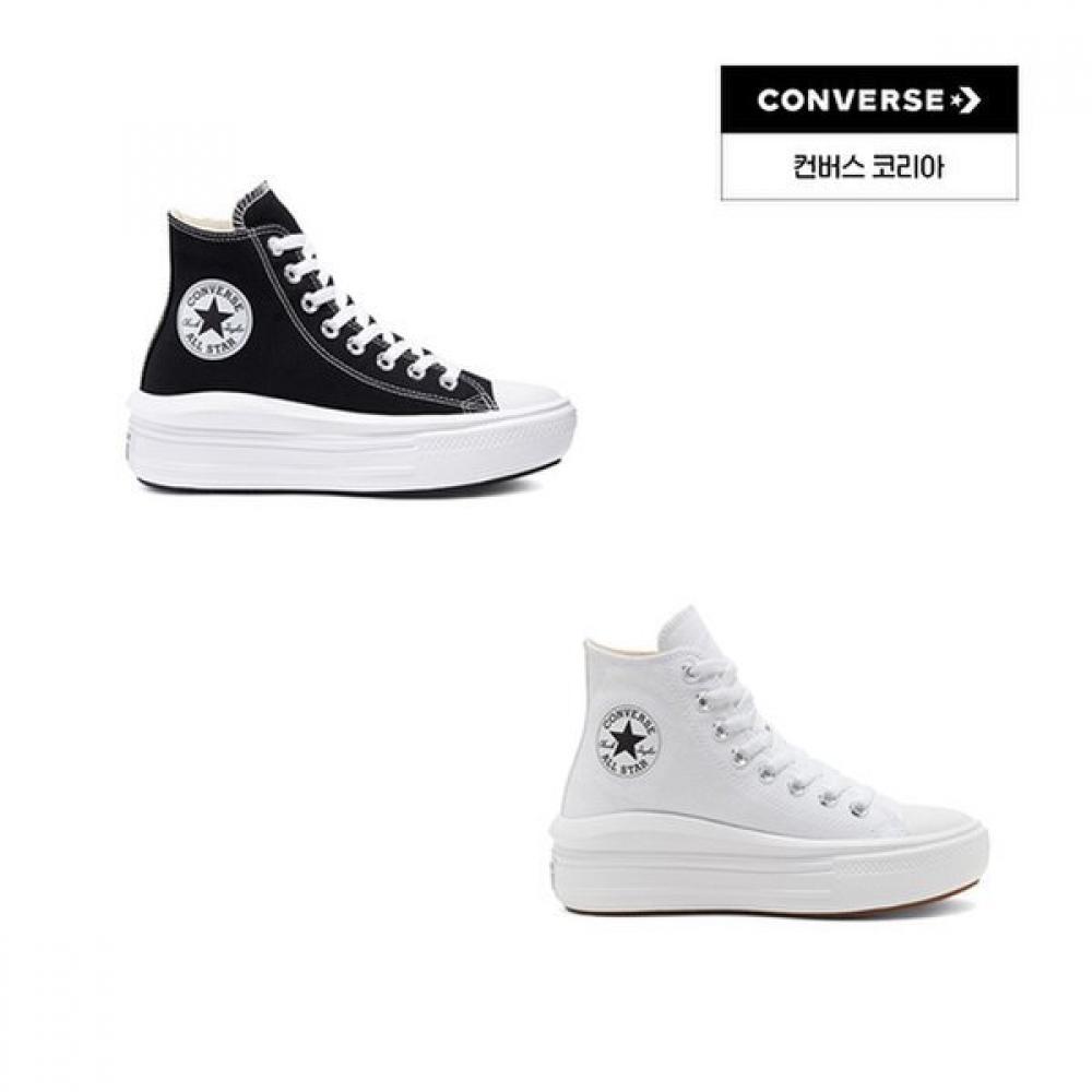 Converse Chuck Taylor All Star Move High Black 568497c 568498C (white)/265
