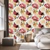 Colorful flowers and watercolor wallpaper for living room and bedroom 50x1000