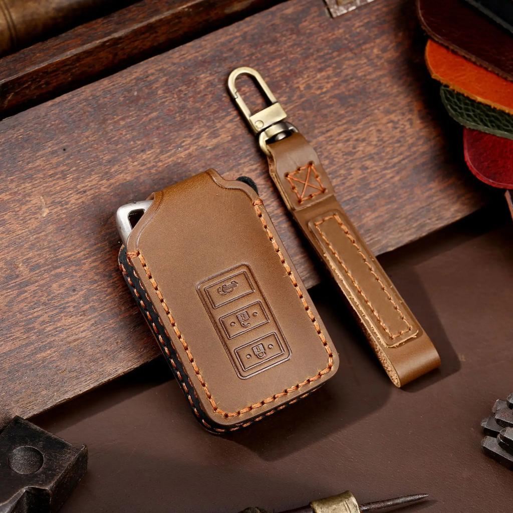 Car Key Case Cover Fob Protector Leather Keychain Holder Accessories for Lexus Rx300 200t Nx200 Nx300h Es250 Lx570 Keyring Bag