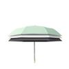 Eight Bones Three Fold New Automatic Colored Glue Fabric Tulip Handle Sunscreen Sun Umbrella Umbrella