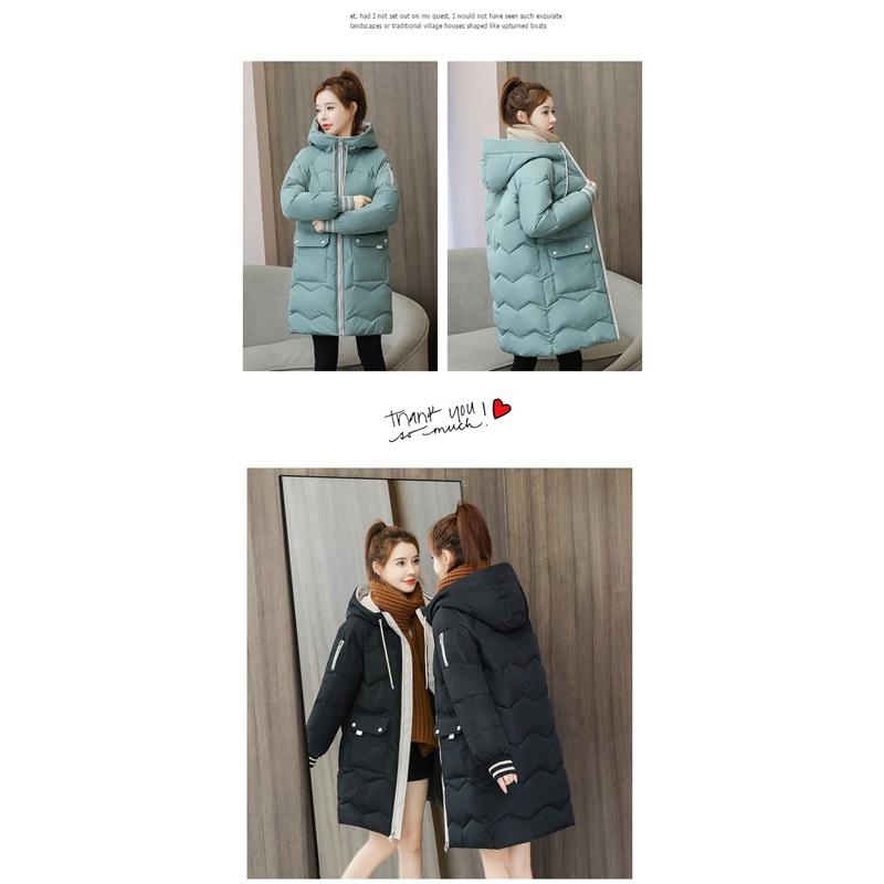 Women's Winter Mid To Long Loose Jacket Thick Cotton Jacket And Bread Jacket