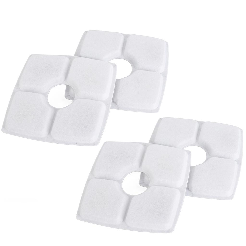 12Pcs Cat Water Fountain Filters Activated Carbon Cat Fountain Filter Replacement for Square Cat Water Fountain Inside