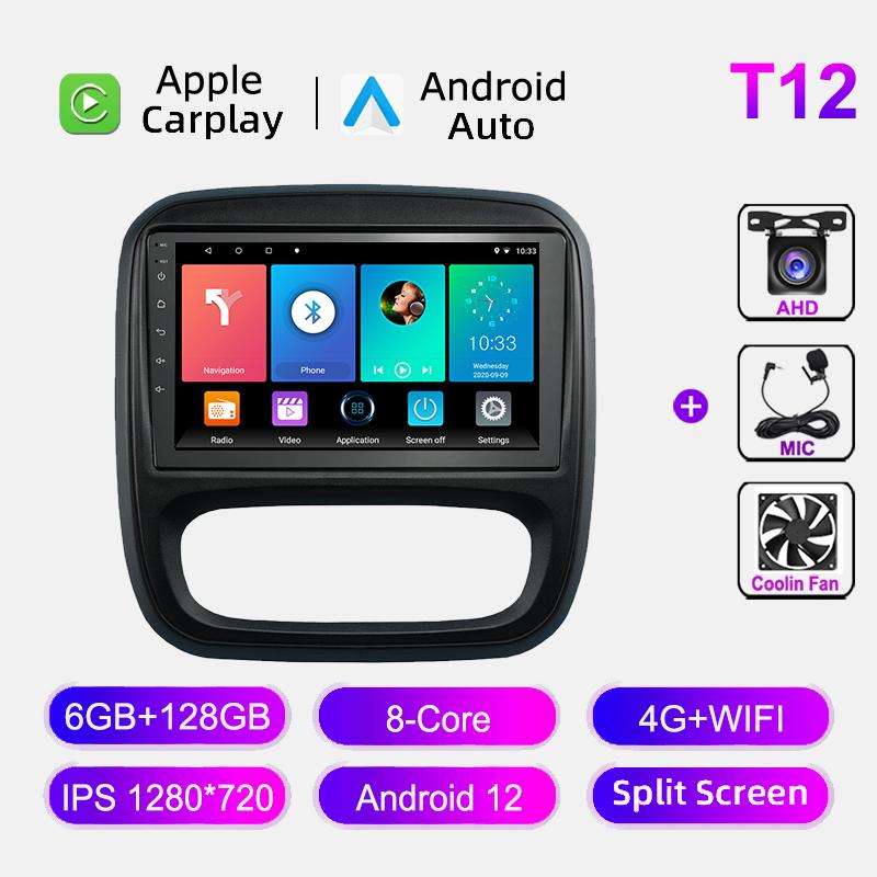 Android Car Radio For Renault Trafic 2015-2019 Multimedia Video Player Carplay GPS Navigation Auto Stereo 4G WIFI Head Unit DSP