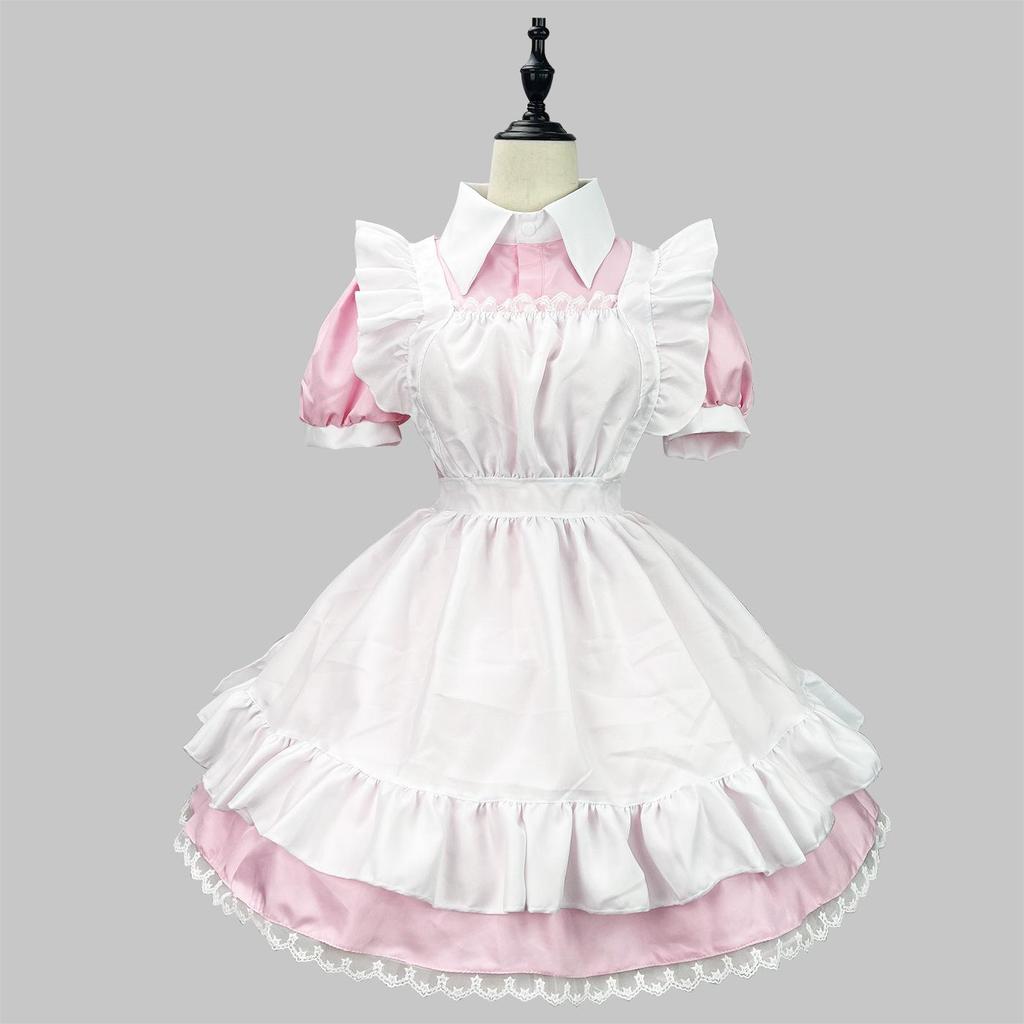 Black and White Maid Costume Dress for Cosplay, Restaurant, Cafe, or Party