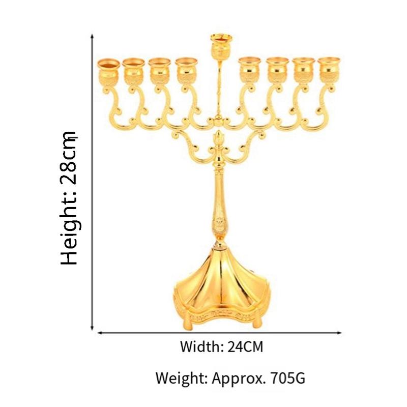 M-Modern-Elegant Table Candle Holder High-End Decorative Piece For Candlelight Dinner Gold