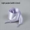 Silk Ballet Style Wide Flat Shoelaces with Bow, Suitable for Wide Holes In White or Black