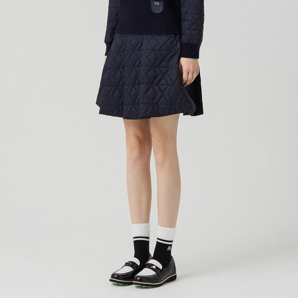 MARTINE GOLF Quilting Skirt_Navy