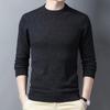 Spring and Autumn Men's Pure Wool Sweaters, Round Neck Bottoming Shirts, Business Casual Sweaters for Men