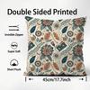 Bohemian Style Classical Cushion Cover Plush Fabric Soft Double-Sided Printed Sofa Warm Winter Home Child Gift Pillow Case