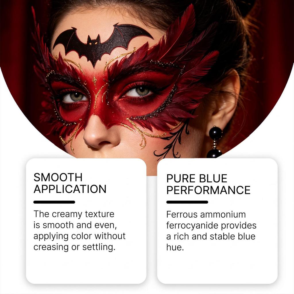 Zephoco Red Face & Body Paint - Non-Smudging, High-Definition Festival Makeup.