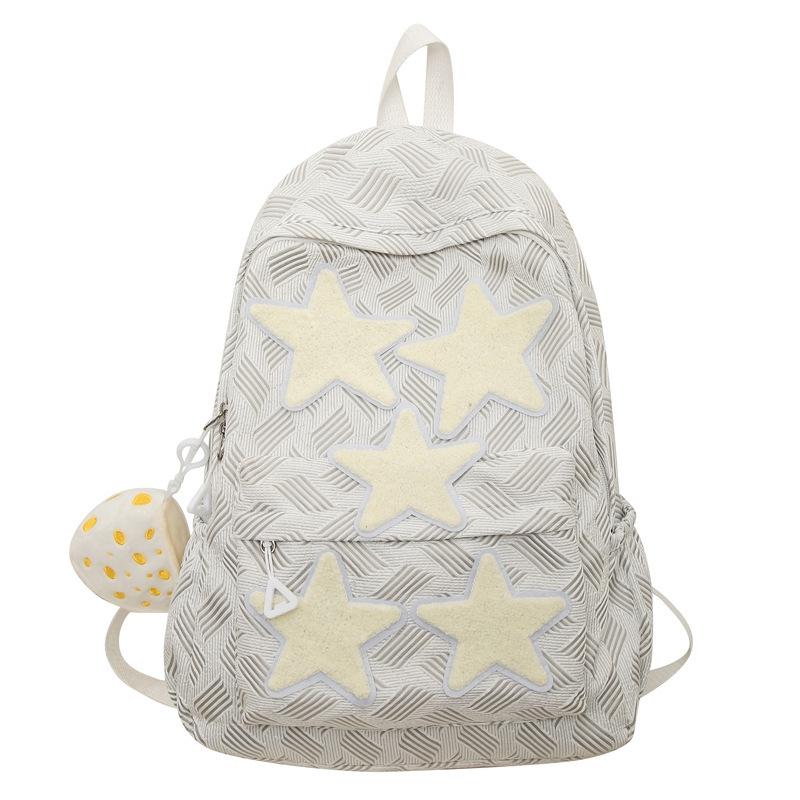 Schoolbag Backpack Korean Girl Niche Star Backpack Japanese Large Capacity College Style Class Student School Bag