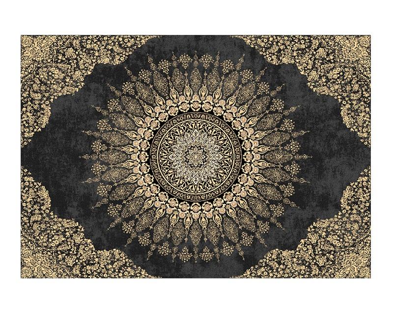 Large Area Living Room Decoration Retro Style Carpet Washable Lounge Floor Mat Anti-slip Study Rug Light Luxury Rugs for Bedroom