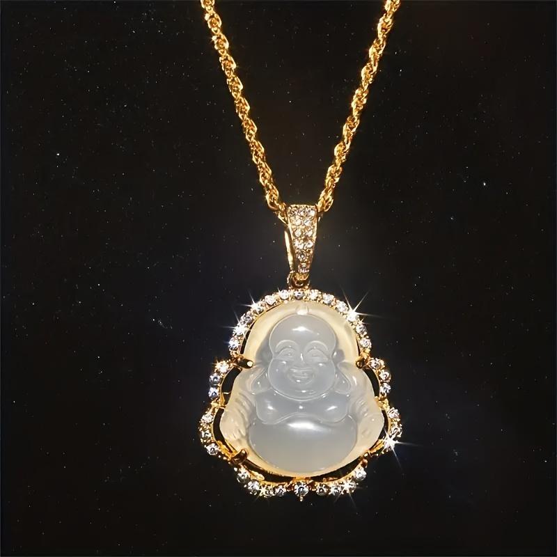 

Нове модне чоловіче намисто з цирконом Будда Ювелірні вироби Намисто Будда Кулон Вишукане чоловіче намисто Аксесуари Подарунок на день народження Ексклюзив